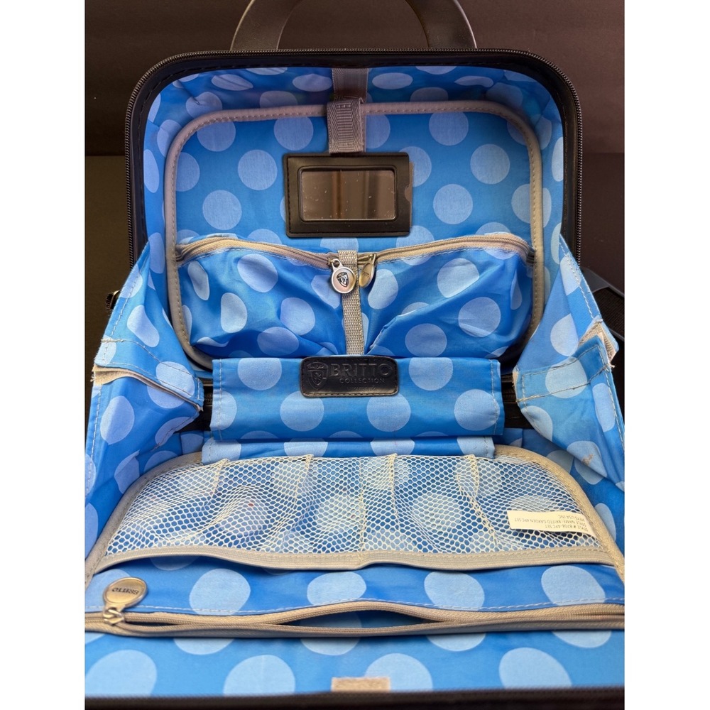 Romero Britto Hey Garden Beauty Case Pop Art Hard Shell Travel Vanity Makeup Bag - Picture 5 of 16